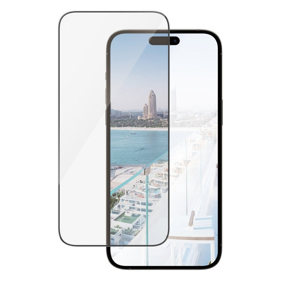 Verre trempé UWF Anti-Reflective AB avec applicateur pour iPhone 14 Pro Max, Noir, PanzerGlass