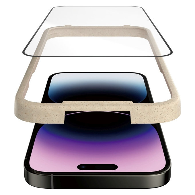 Verre trempé UWF Anti-Reflective AB avec applicateur pour iPhone 14 Pro Max, Noir, PanzerGlass
