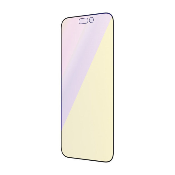 Verre trempé UWF Anti-Bluelight AB avec applicateur pour iPhone 14 Pro, Noir, PanzerGlass