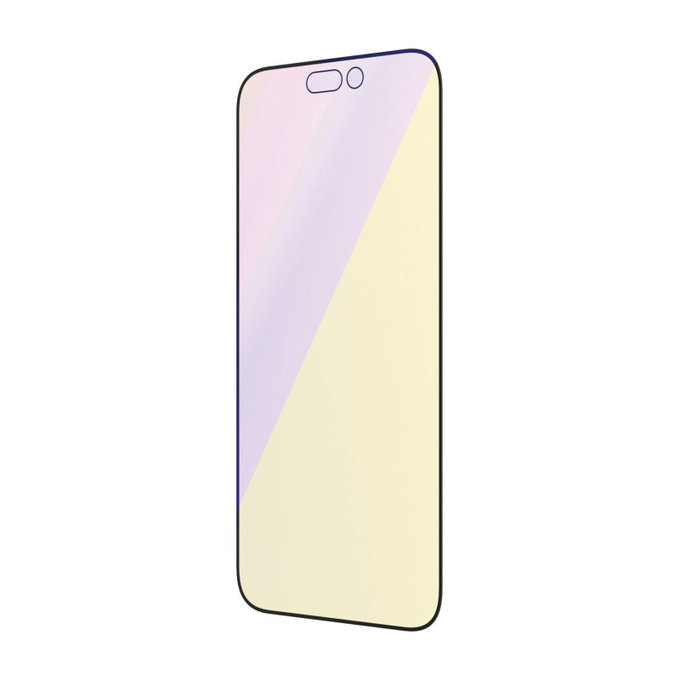 Verre trempé UWF Anti-Bluelight AB avec applicateur pour iPhone 14 Pro, Noir, PanzerGlass