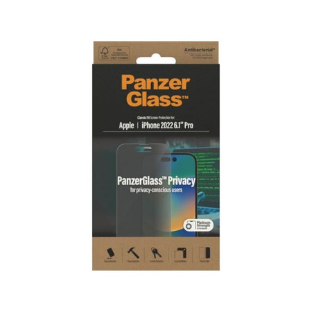 PanzerGlass - Verre Trempé Privacy AB pour iPhone 14 Pro