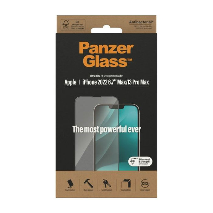 PanzerGlass - Verre Trempé UWF AB pour iPhone 13 Pro Max & 14 Plus