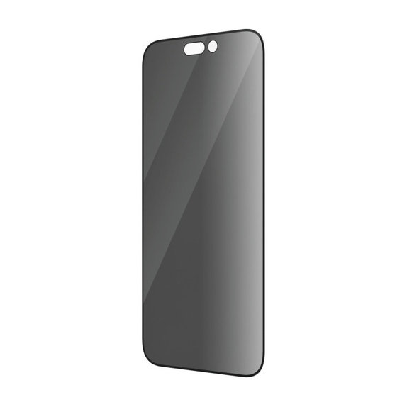 Verre trempé UWF Privacy AB avec applicateur pour iPhone 14 Pro, Noir, PanzerGlass
