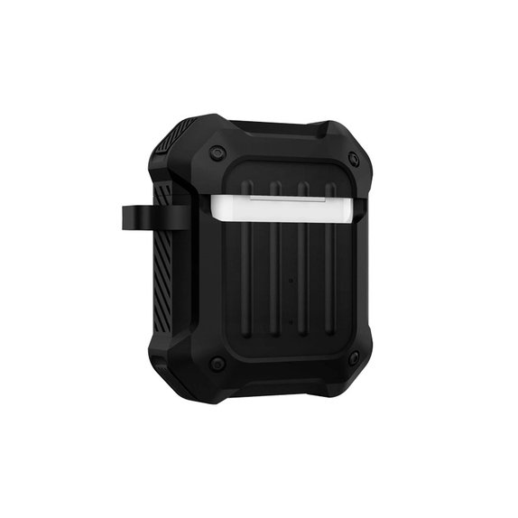 FixPremium - Étui incassable pour AirPods 1 & 2, noir