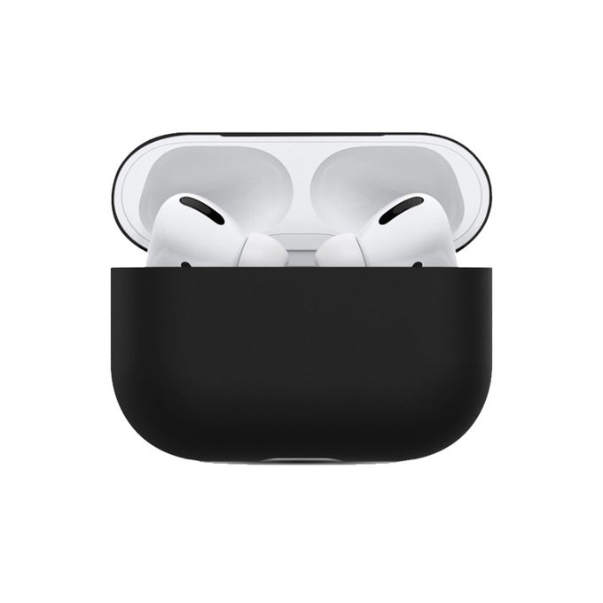 FixPremium - Étui en silicone pour AirPods Pro, noir