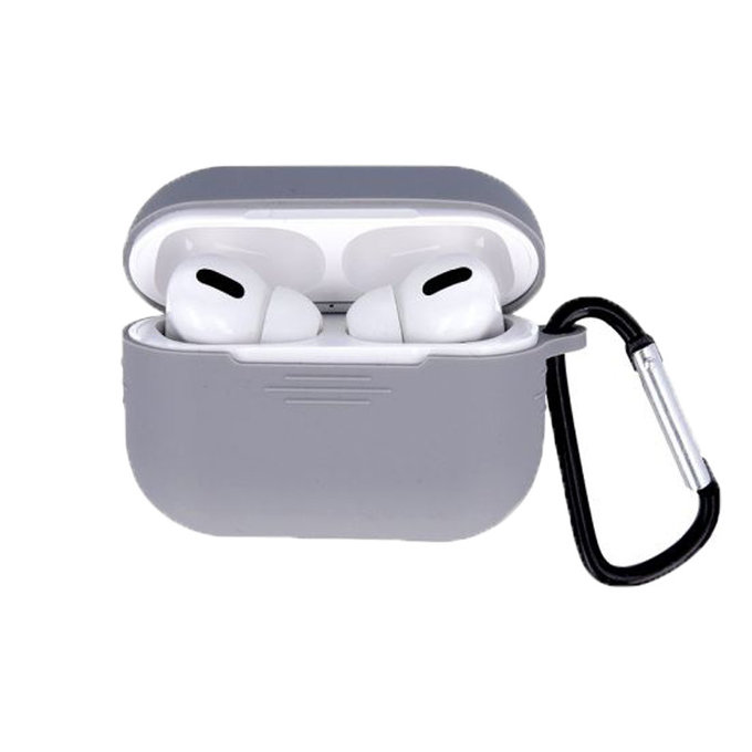 FixPremium - Mousqueton pour étui en silicone pour AirPods Pro, space grey