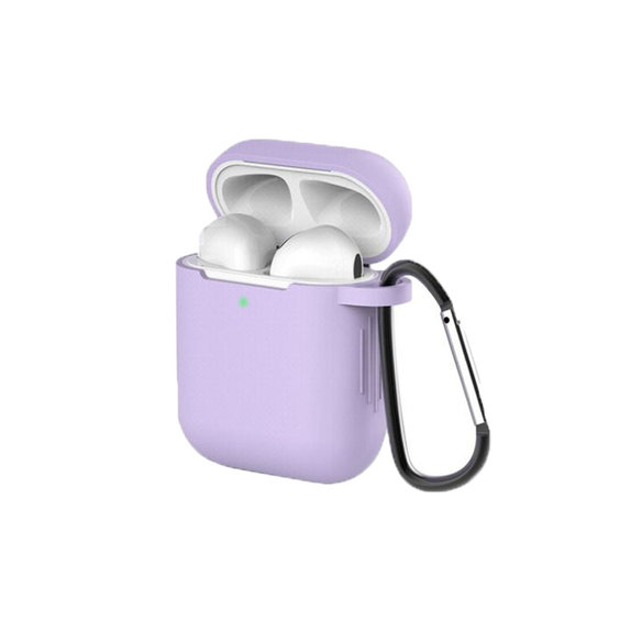 FixPremium - Étui en silicone pour AirPods 1 & 2, lila