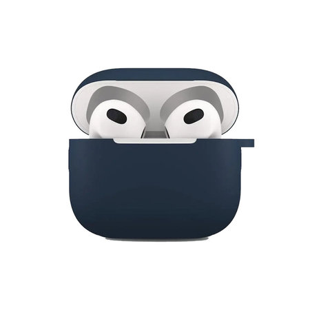 FixPremium - Mousqueton pour étui en silicone pour AirPods 3, bleu