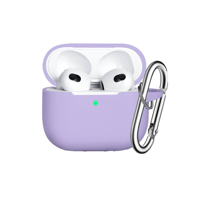 FixPremium - Étui en silicone pour AirPods 3, lila
