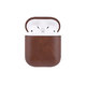 FixPremium - Étui en cuir artificiel pour AirPods 1 & 2, marron
