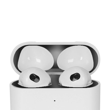 FixPremium - Autocollant antipoussière pour AirPods 3, noir