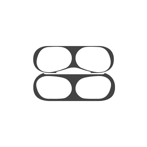 FixPremium - Autocollant antipoussière pour AirPods Pro, noir