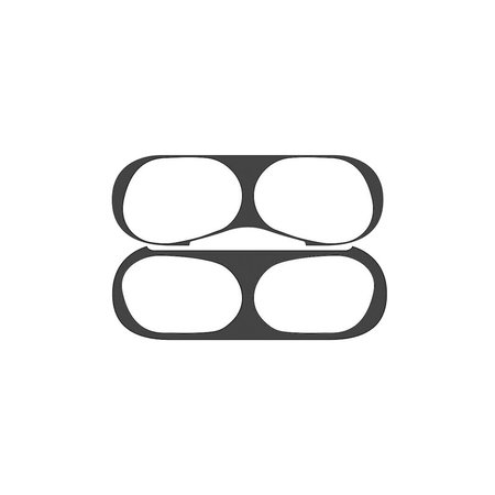 FixPremium - Autocollant antipoussière pour AirPods Pro, noir