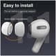 FixPremium - Embouts pour AirPods Pro - Set 3pcs (L, M, S), blanc