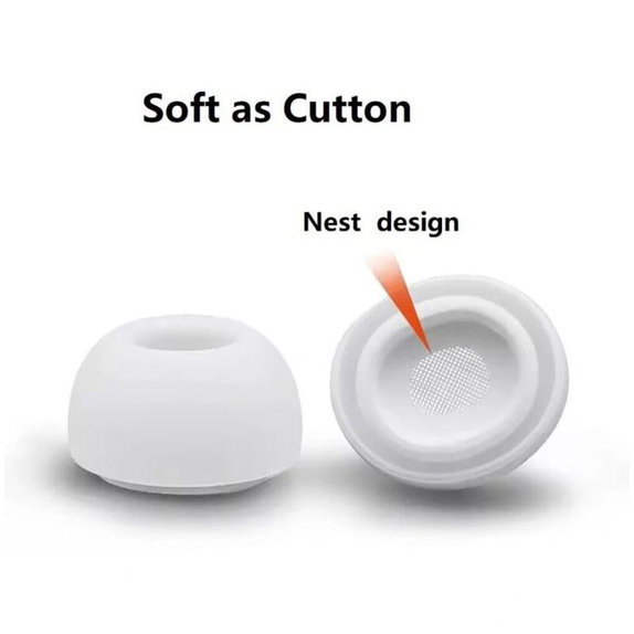 FixPremium - Embouts pour AirPods Pro - Set 3pcs (L, M, S), blanc