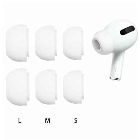 FixPremium - Embouts pour AirPods Pro - Set 3pcs (L, M, S), blanc