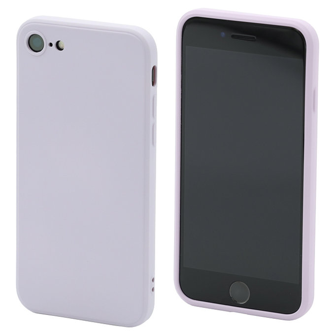 FixPremium - Coque en silicone pour iPhone 7, 8, SE 2020 & SE 2022, violet