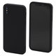 FixPremium - Coque en silicone pour iPhone X & XS, noire