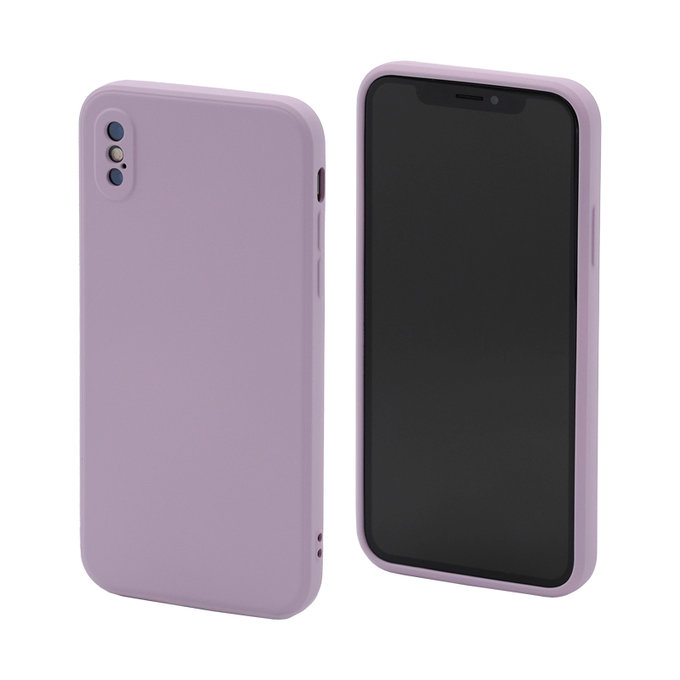 FixPremium - Coque en silicone pour iPhone X & XS, violet