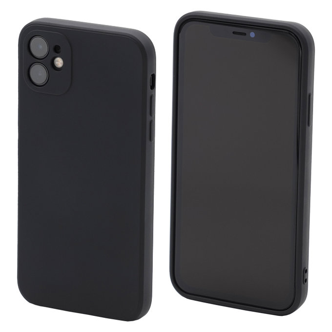 FixPremium - Coque en silicone pour iPhone 11, noir