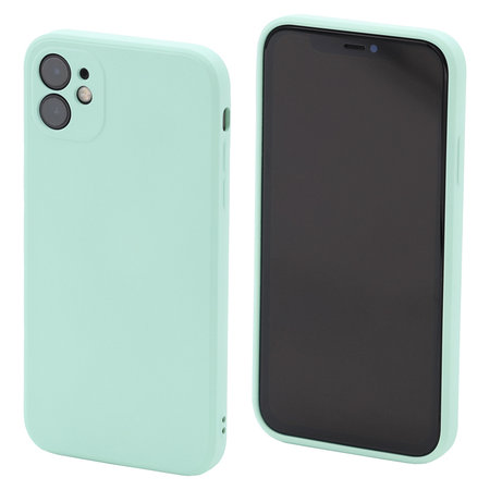 FixPremium - Coque en silicone pour iPhone 11, cyan clair