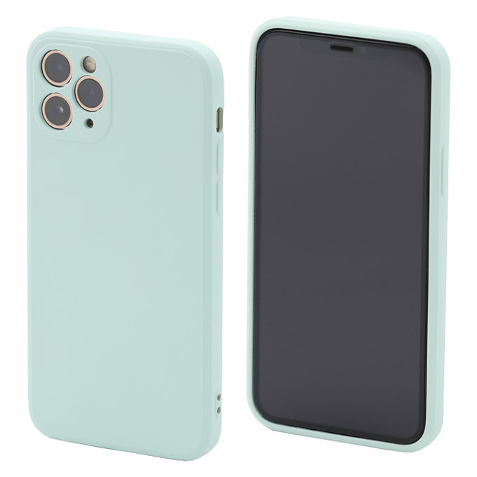 FixPremium - Coque en silicone pour iPhone 11 Pro, light cyan