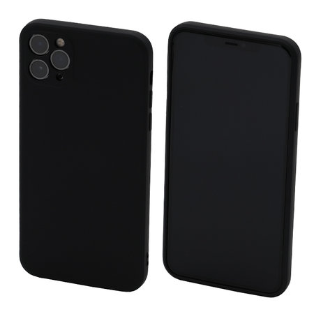 FixPremium - Coque en silicone pour iPhone 11 Pro Max, noir