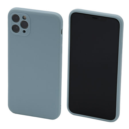 FixPremium - Coque en silicone pour iPhone 11 Pro Max, cyan clair