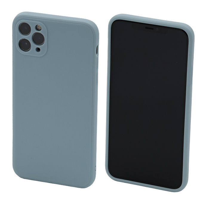 FixPremium - Coque en silicone pour iPhone 11 Pro Max, cyan clair