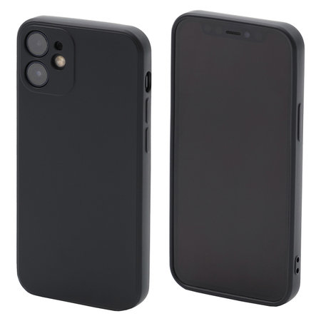 FixPremium - Coque en silicone pour iPhone 12 mini, noire