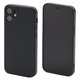 FixPremium - Coque en silicone pour iPhone 12 mini, noire