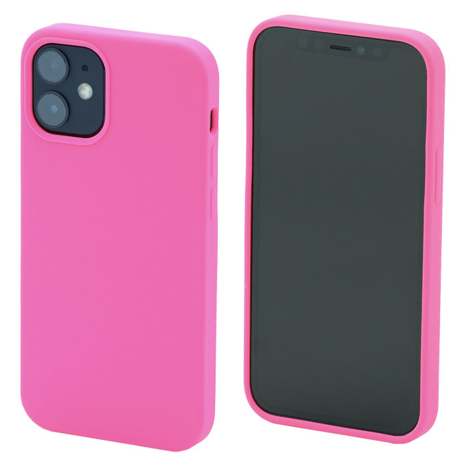 FixPremium - Coque en silicone pour iPhone 12 mini, magenta