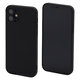 FixPremium - Coque en silicone pour iPhone 12, noir