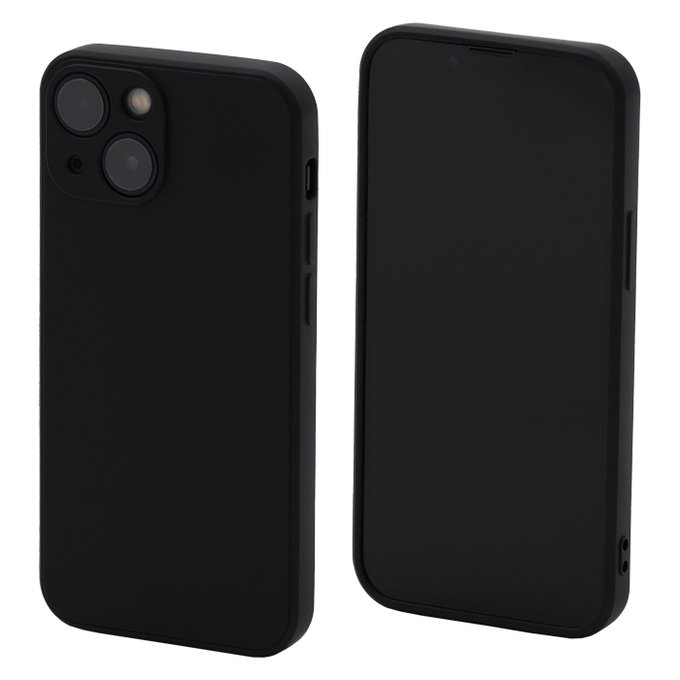 FixPremium - Coque en silicone pour iPhone 13 mini, noire