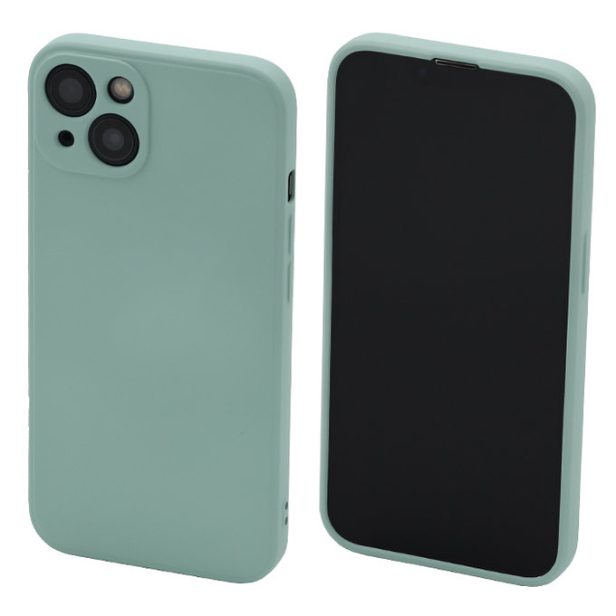FixPremium - Coque en silicone pour iPhone 13, cyan clair