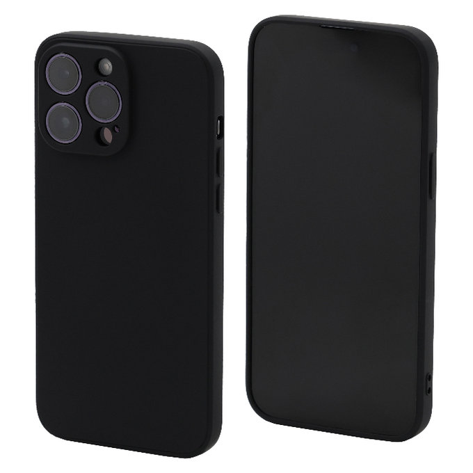 FixPremium - Coque en silicone pour iPhone 13 Pro Max, noir