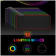 FixPremium - Tapis de souris et clavier s RGB, 90x40cm, noir