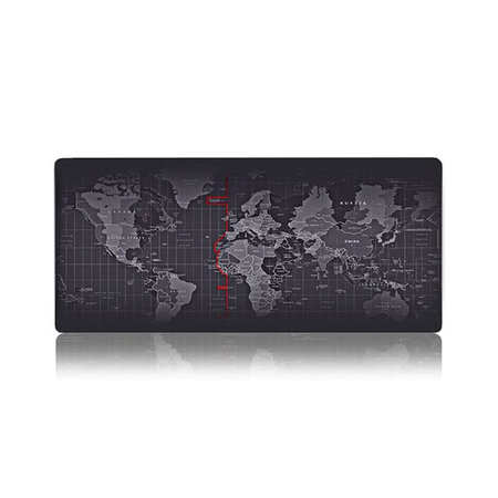 FixPremium - Tapis de souris et clavier avec motif de carte, noir