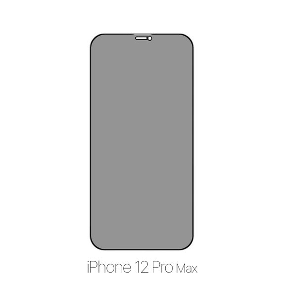 FixPremium Privacy Anti-Spy Glass - Verre Trempé pour iPhone 12 Pro Max