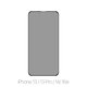 FixPremium Privacy Anti-Spy Glass - Verre trempé pour iPhone 13, 13 Pro, 14 et 16e