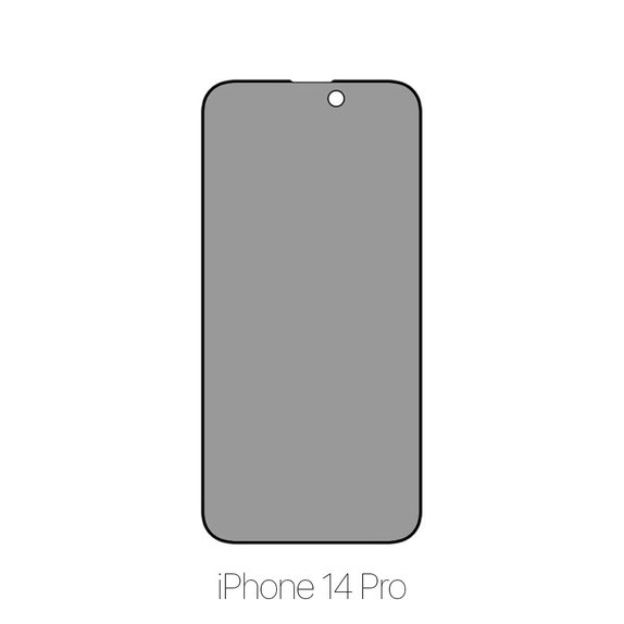 FixPremium Privacy Anti-Spy Glass - Verre Trempé pour iPhone 14 Pro