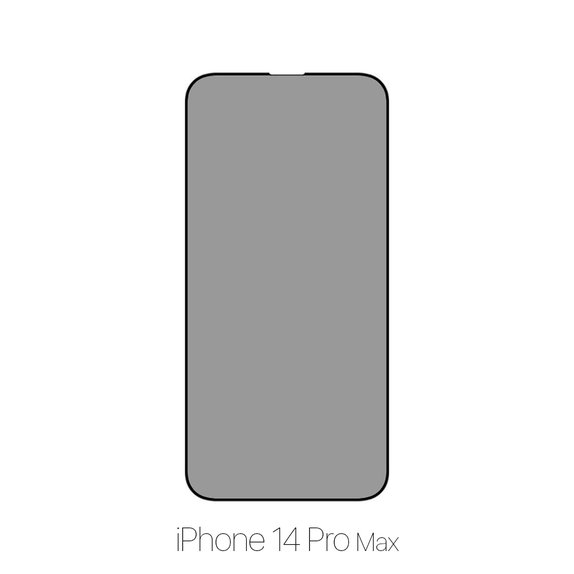FixPremium Privacy Anti-Spy Glass - Verre Trempé pour iPhone 14 Pro Max