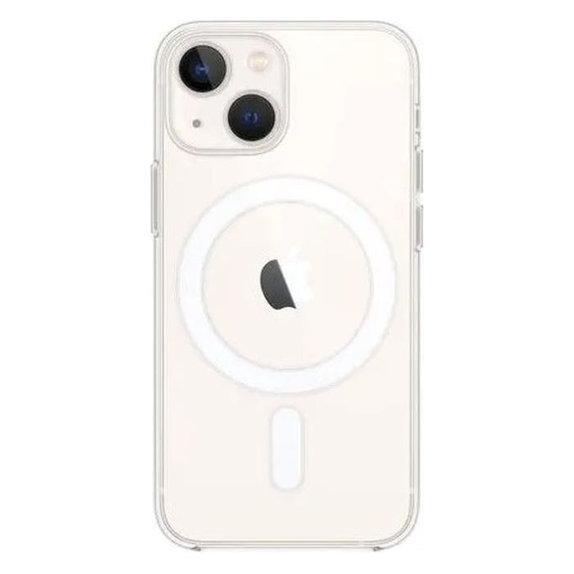 FixPremium - Étui en silicone s MagSafe pour iPhone 13 mini, transparent