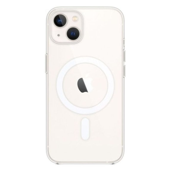FixPremium - Coque en silicone s MagSafe pour iPhone 13 & 14, transparente