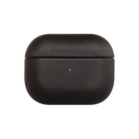 FixPremium - Étui en cuir pour AirPods 3, noir