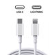 Lightning / USB-C câble, 1 m, compatible avec Apple, bulk