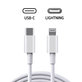 Lightning / USB-C câble, 2 m, compatible avec Apple, bulk