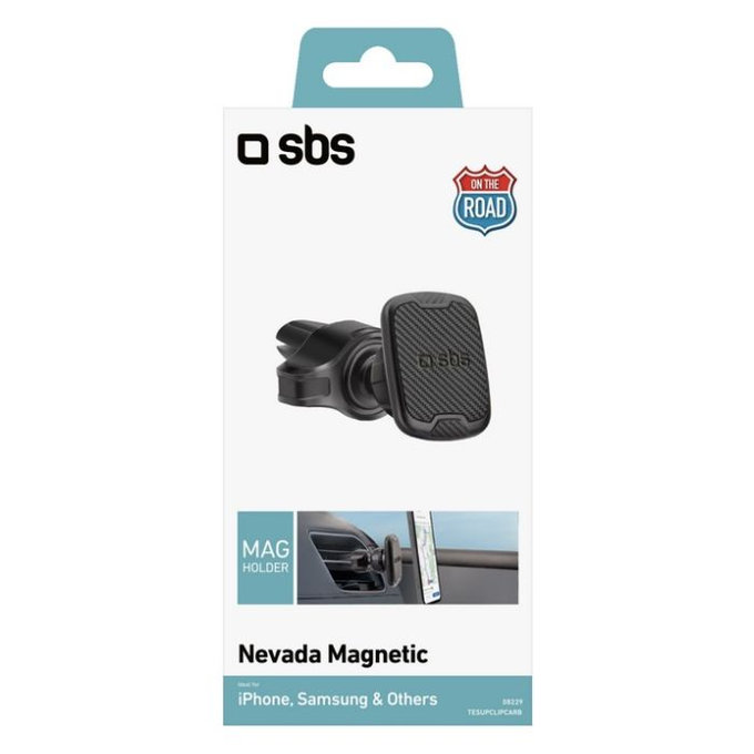 SBS - Support voiture Nevada magnétique, à grille, noir
