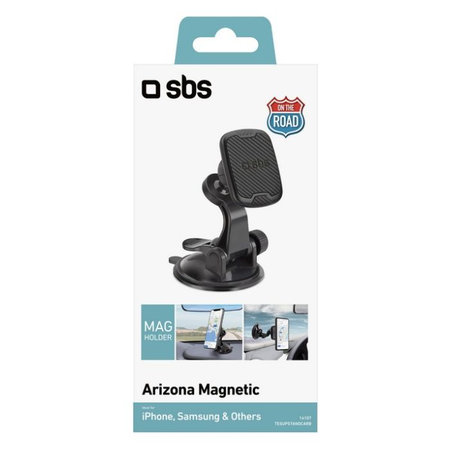 SBS - Support voiture Arizona magnétique, s ventouse, noir
