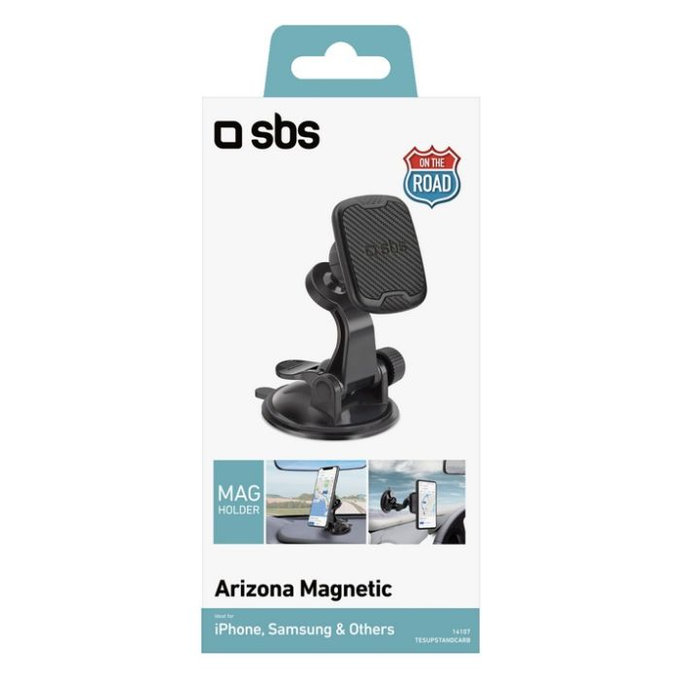 SBS - Support voiture Arizona magnétique, s ventouse, noir